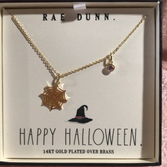 Rae Dunn 14kt gold plated Halloween necklace! - Picture 2 of 4
